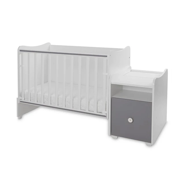 Κρεβάτι trend plus 70/160 χρώμα λευκό/stone grey-3box