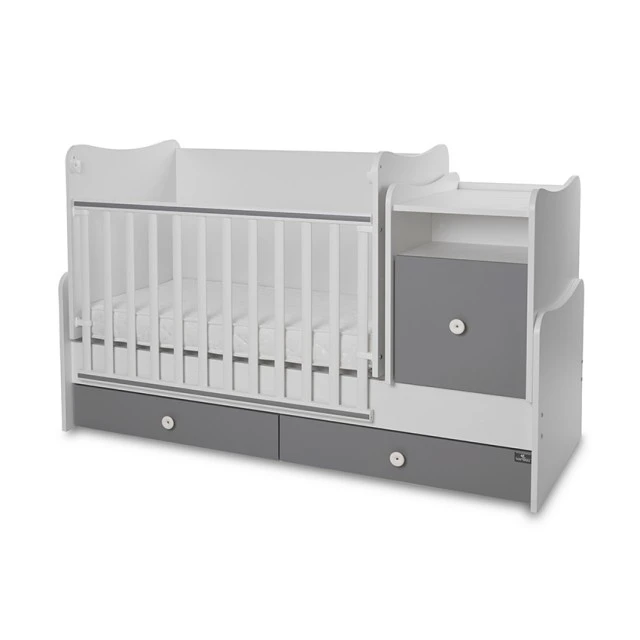 Κρεβάτι trend plus 70/160 χρώμα λευκό/stone grey-3box
