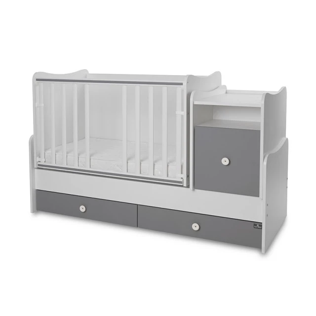 Κρεβάτι trend plus 70/160 χρώμα λευκό/stone grey-3box