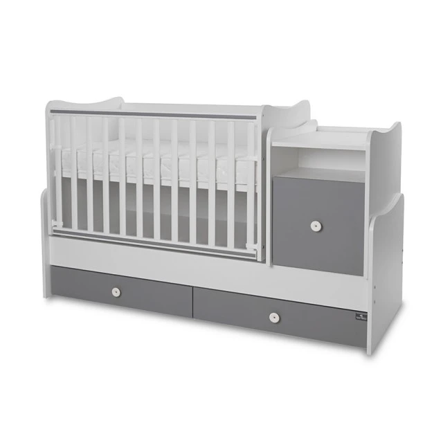 Κρεβάτι trend plus 70/160 χρώμα λευκό/stone grey-3box