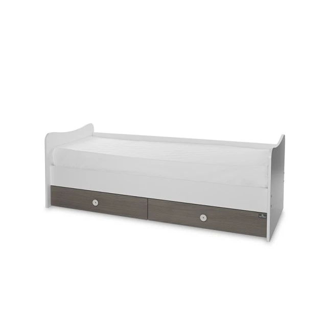 Κρεβάτι trend plus new 70/160 χρώμα λευκό/καφέ-3box