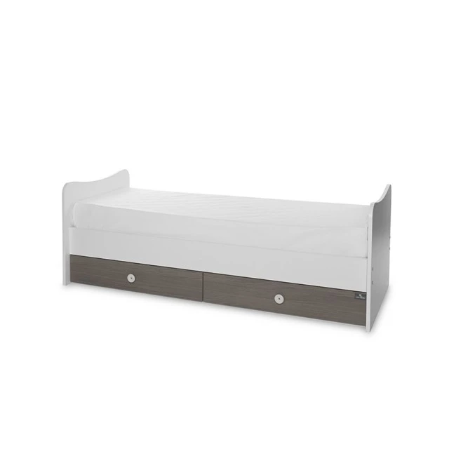 Κρεβάτι trend plus new 70/160 χρώμα λευκό/καφέ-3box