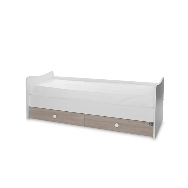 Κρεβάτι trend plus new 70/160 χρώμα λευκό/κεχριμπάρι-3box