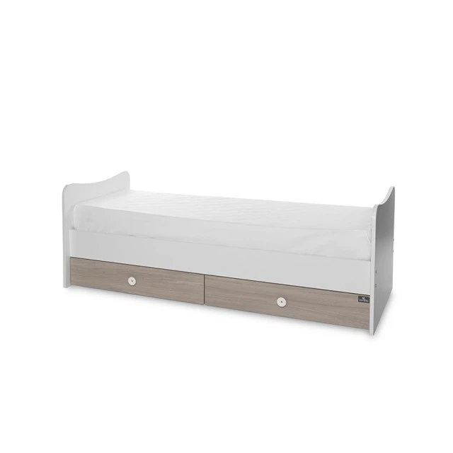 Κρεβάτι trend plus new 70/160 χρώμα λευκό/κεχριμπάρι-3box