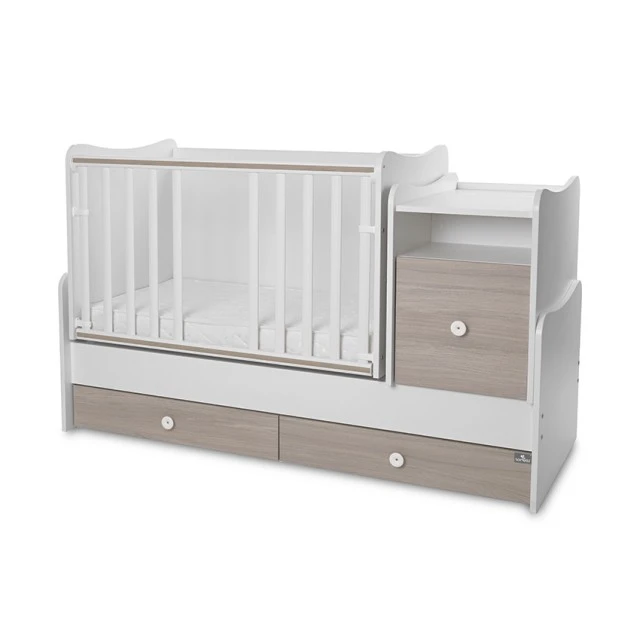 Κρεβάτι trend plus new 70/160 χρώμα λευκό/κεχριμπάρι-3box
