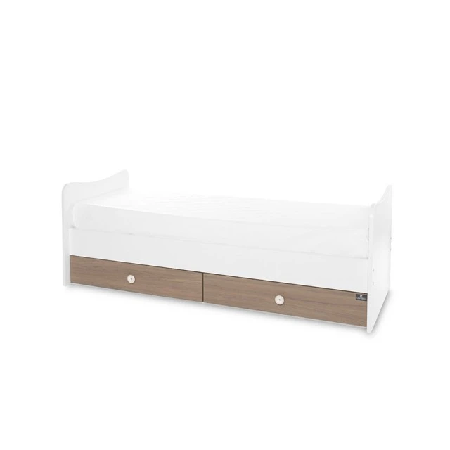 Κρεβάτι trend plus new 70/160 χρώμα λευκό/κεχριμπάρι-3box