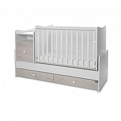 Κρεβάτι trend plus 70/160 χρώμα λευκό/ανοιχτή δρυς -3box