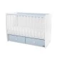 Μήτρα κρεβατιού νέα 60/120 λευκό/baby blue-2box