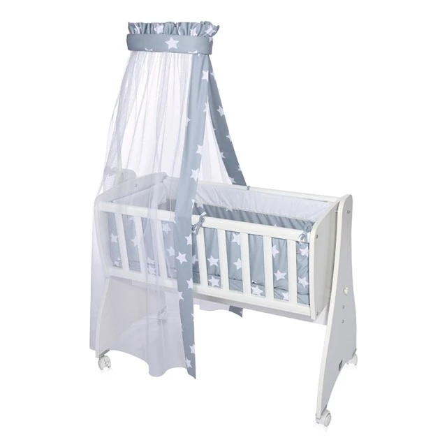 Σετ για κούνια First Dreams ranforce blue grey mist