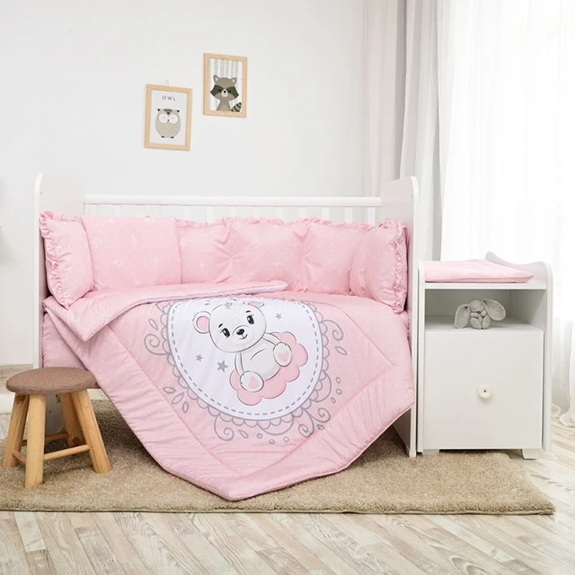 Σετ κρεβατιού trend ranfors bear pink
