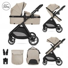 ΚΑΡΟΤΣΙ ASPEN CAPPUCCINO 2 σε 1 έως 22 κιλά με μετασχηματισμό