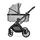 E.STROLLER GLORY 2in1 GREY+ADAPTERS με καλάθι για νεογέννητα