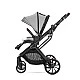 E.STROLLER GLORY 2in1 GREY+ADAPTERS με καλάθι για νεογέννητα