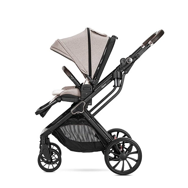 Βρεφικό καρότσι GLORY 2in1 BEIGE+adapters με πορτ-μπεμπέ
