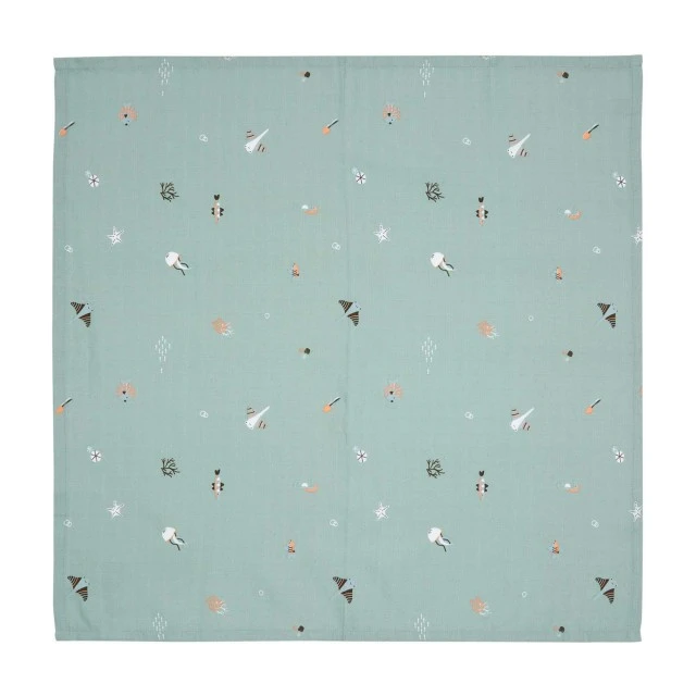 Σετ 3 πάνες από μουσελίνα Bebe-Jou 70x70cm - Ocean Vibes