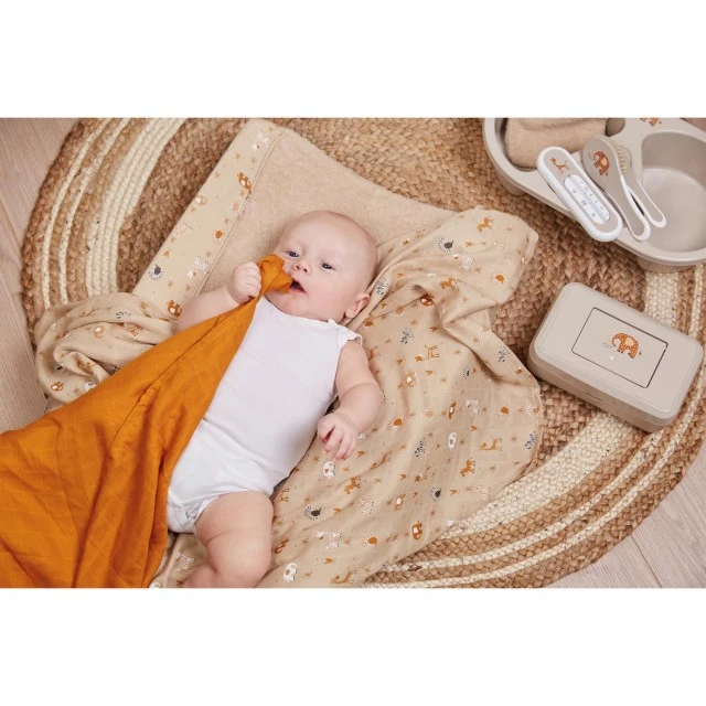 Σετ 3 πάνες από μουσελίνα Bebe-Jou 70x70cm - Steppe