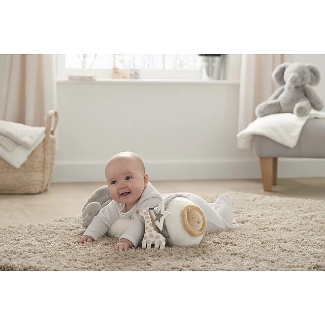 Mamas & Papas παιχνίδι Tummy Time Roll - Welcome to the world Grey