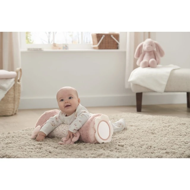 Mamas & Papas Tummy Time Roll Toy - Welcome to the world Pink