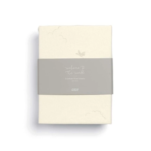 Mamas & Papas σετ 2 κατωσέντονα με λάστιχο 70x142 εκ - Duckling