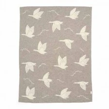 Πλεκτή κουβέρτα Mamas & Papas 70x90cm - Welcome To The World Duckling Mocha