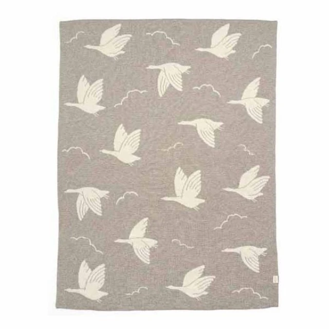 Πλεκτή κουβέρτα Mamas & Papas 70x90cm - Welcome To The World Duckling Mocha