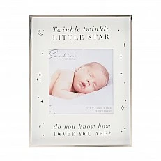 Κορνίζα φωτογραφιών Widdop Bambino με επιπλατινωμένο ασήμι - Twinkle Twinkle