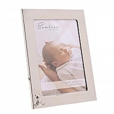 Κορνίζα φωτογραφιών Widdop Bambino με ασημένια διακόσμηση και αρκουδάκι