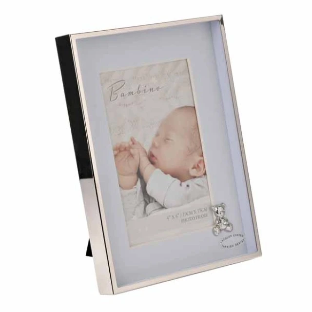 Widdop Bambino επίχρυση κορνίζα για φωτογραφία με διακόσμηση - Teddy Blue