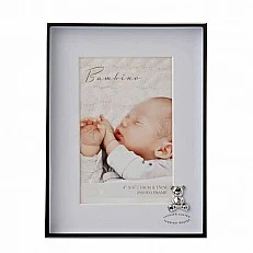 Widdop Bambino επίχρυση κορνίζα για φωτογραφία με διακόσμηση - Teddy Blue