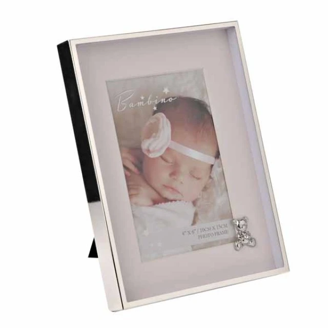 Widdop Bambino επίχρυση κορνίζα για φωτογραφία με διακόσμηση - Teddy Pink