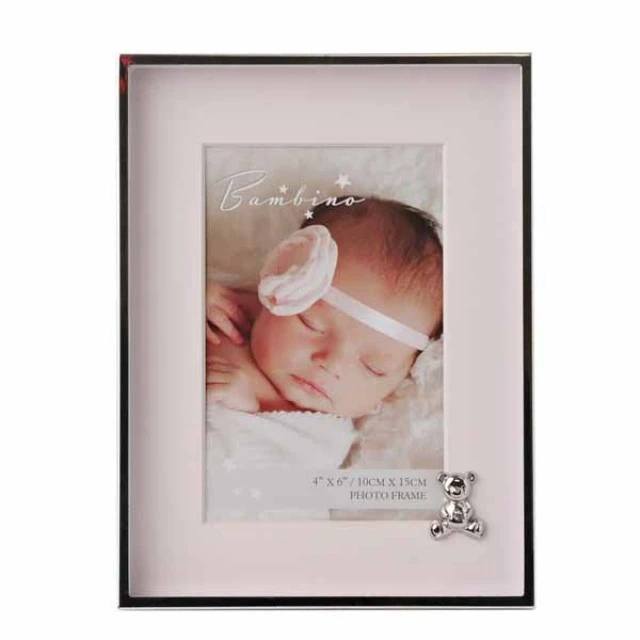 Widdop Bambino επίχρυση κορνίζα για φωτογραφία με διακόσμηση - Teddy Pink