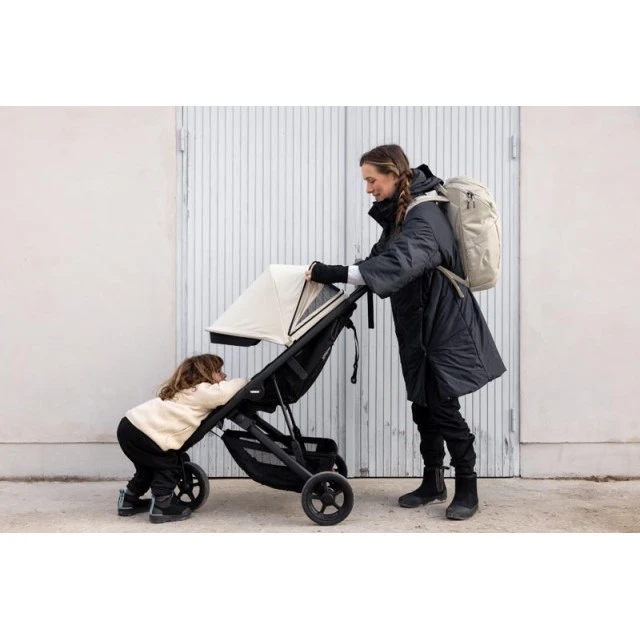 Thule Stroller Spring - Απαλό Μπεζ/σασί Μαύρο