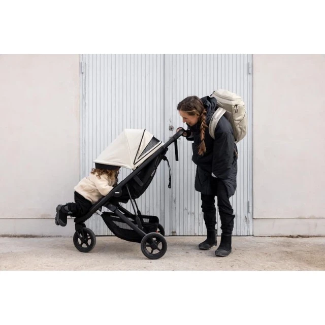 Thule Stroller Spring - Απαλό Μπεζ/σασί Μαύρο