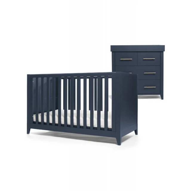 Σετ Mamas & Papas - Melfi Bed and Dresser - Midnight Blue