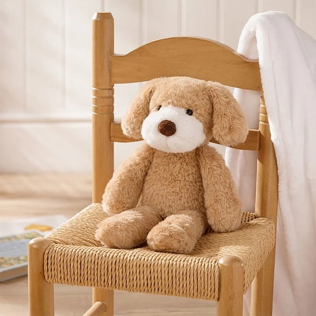 Widdop Softies Λούτρινο παιχνίδι ανοιχτό καφέ κουτάβι σε κουτί 35εκ. - Bob