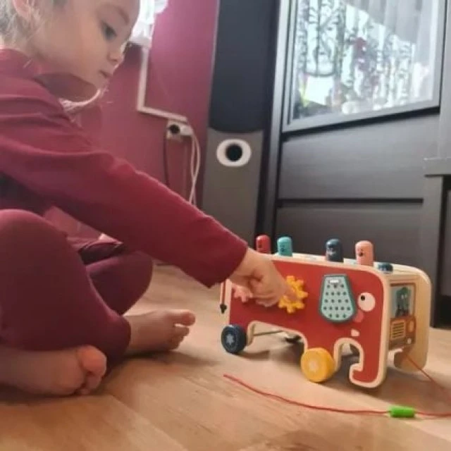 Παιδικό εκπαιδευτικό παιχνίδι με σφυρί - ελέφαντα - Kruzzel
