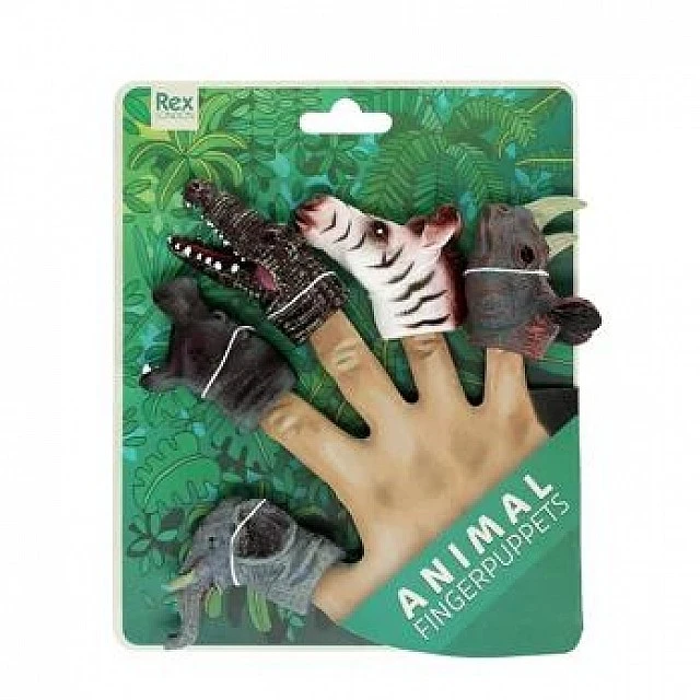Μαριονέτες Safari Finger Puppets (5 τεμ.) - Rex London