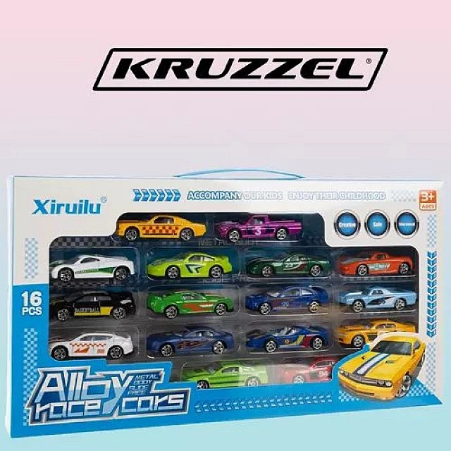 Παιδικά μεταλλικά καρότσια - 16 τεμαχίων - Kruzzel