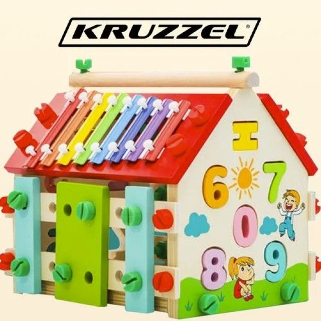 Ξύλινο εκπαιδευτικό σπίτι - Kruzzel