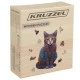 Дървен креативен пъзел Котка 130 части - Kruzzel
