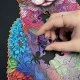 Дървен креативен пъзел Котка 130 части - Kruzzel