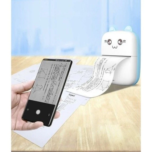 Μίνι θερμικός φωτογραφικός εκτυπωτής με Bluetooth και 11 ρολά χαρτιού εκτύπωσης - Izoxis