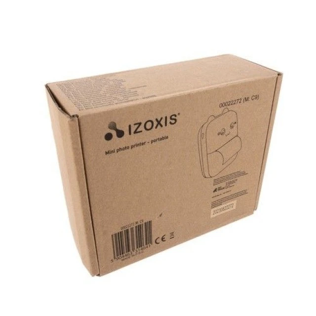 Μίνι θερμικός φωτογραφικός εκτυπωτής με Bluetooth και 11 ρολά χαρτιού εκτύπωσης - Izoxis