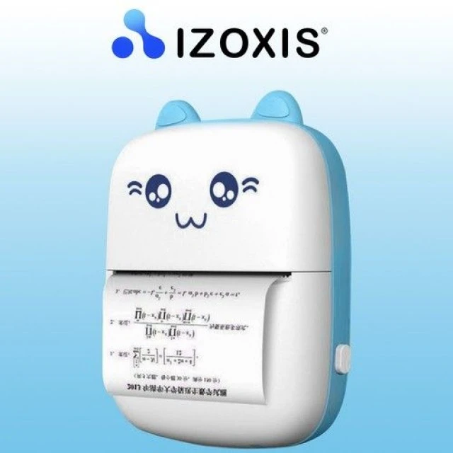 Μίνι θερμικός φωτογραφικός εκτυπωτής με Bluetooth και 11 ρολά χαρτιού εκτύπωσης - Izoxis