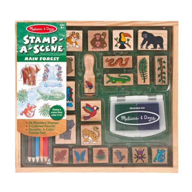 Δημιουργικό Σετ γραμματοσήμων - Rainforest - Melissa & Doug