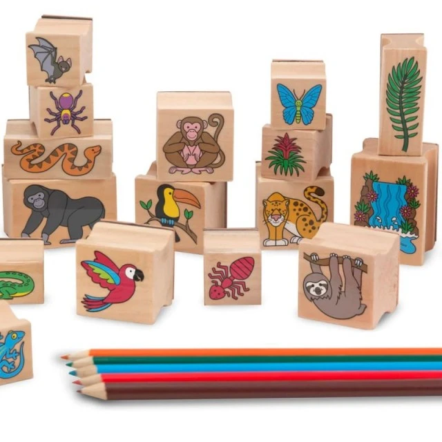 Δημιουργικό Σετ γραμματοσήμων - Rainforest - Melissa & Doug