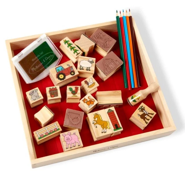 Δημιουργικό σετ σφραγίδες - Φάρμα - Melissa & Doug