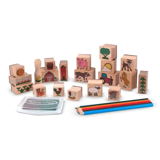 Δημιουργικό σετ σφραγίδες - Φάρμα - Melissa & Doug