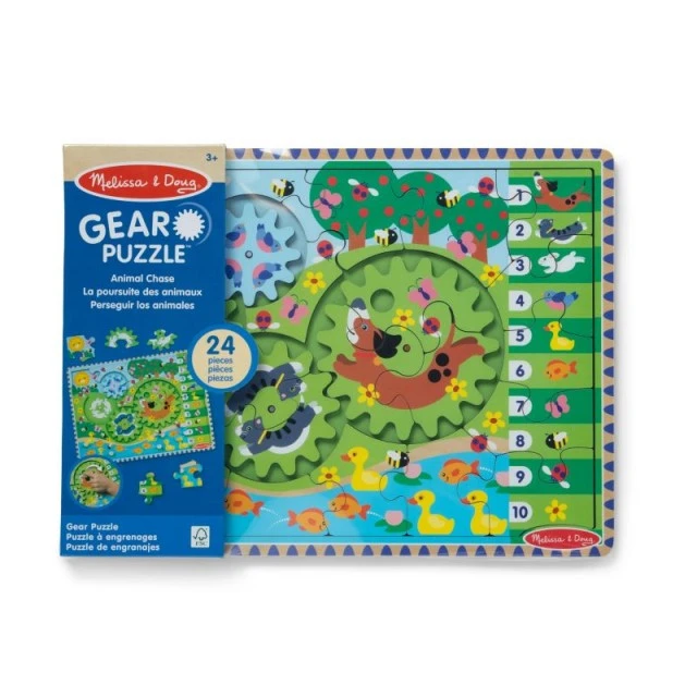 Ξύλινο Παζλ Ζώων - 24 Τεμάχια - Melissa & Doug