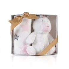 Βρεφική κουβέρτα 90/75 cm με παιχνίδι Unicorn Stars